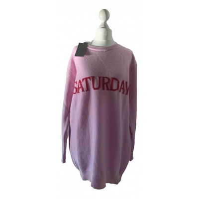 Pre-owned Alberta Ferretti Pink Wool Dress