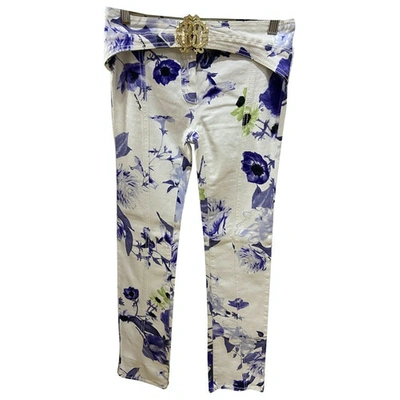 Pre-owned Roberto Cavalli Large Pants In Multicolour