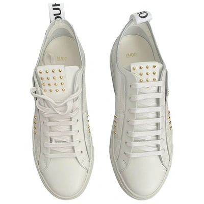Pre-owned Hugo Boss White Leather Trainers