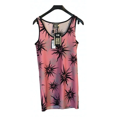 Pre-owned Fausto Puglisi Mini Dress In Pink