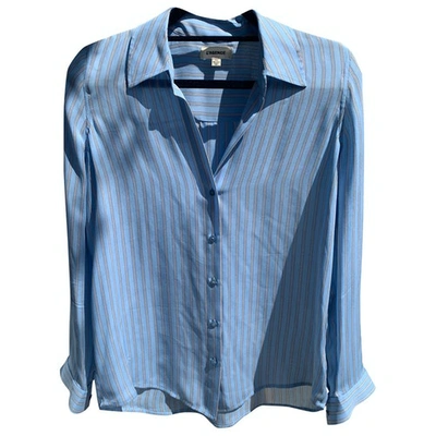 Pre-owned L Agence Silk Blouse In Blue
