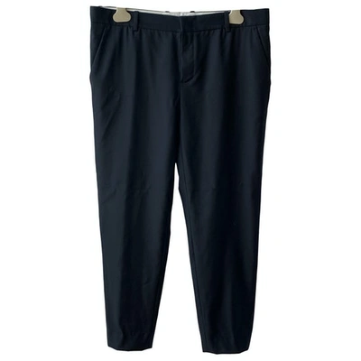 Pre-owned Joseph Navy Wool Trousers