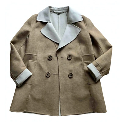 Pre-owned Colombo Wool Jacket In Camel
