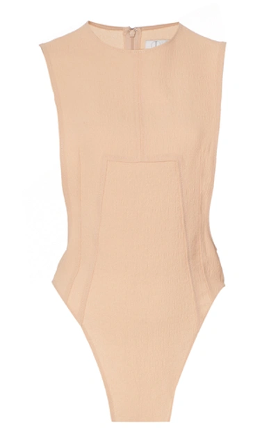 Shop Tre By Natalie Ratabesi Zip Detail Bodysuit In Pink