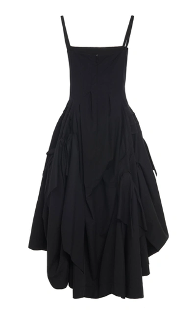 Shop Molly Goddard Astro Satin-paneled Cami Dress In Black