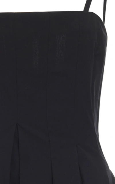 Shop Molly Goddard Astro Satin-paneled Cami Dress In Black