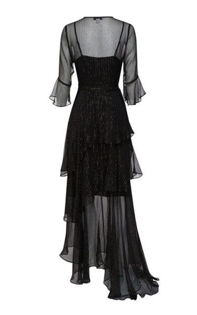 Shop We Are Kindred Arabella Silk Maxi Dress In Black