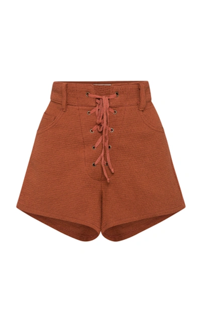 Shop All That Remains Jane Shorts In Brown