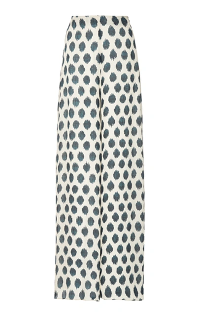 Shop Andres Otalora Santa Cruz Wide-leg Silk-georgette Pants In Print