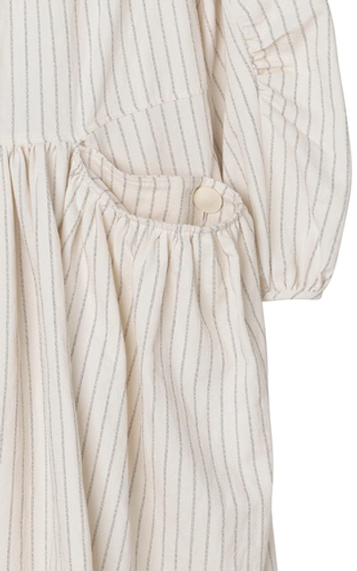 Shop By Malene Birger Ethulia Ticking Linen Stripe Dress In White