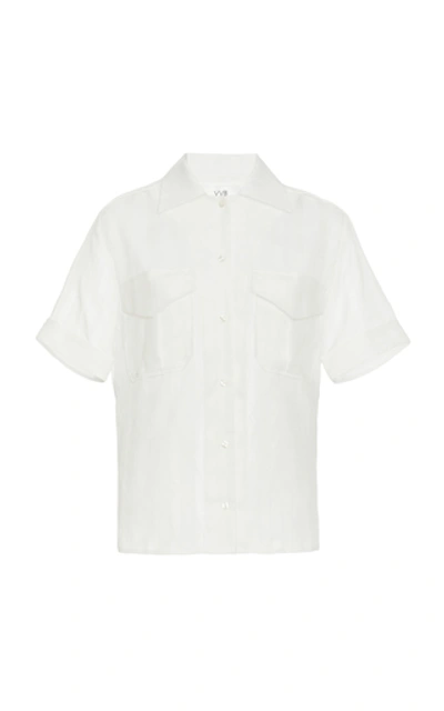 Shop Victoria Victoria Beckham Women's Gauze Button-down Shirt In White