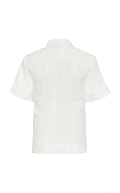 Shop Victoria Victoria Beckham Women's Gauze Button-down Shirt In White