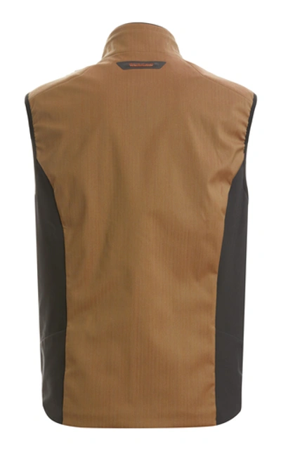 Shop Sease Wool-blend Laminated Vest In Neutral