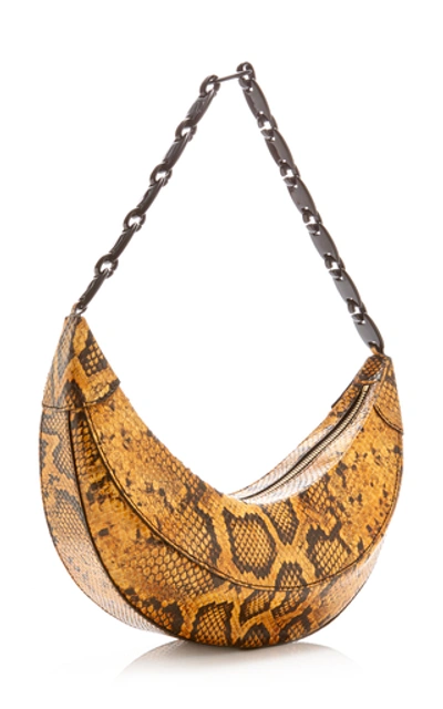 Shop Rejina Pyo Banana Snake-effect Leather Bag In Animal