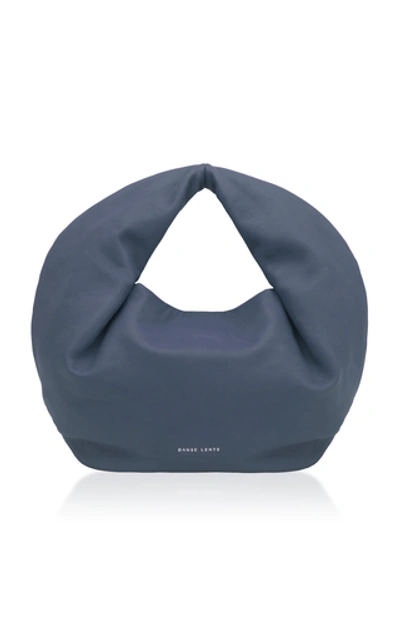 Shop Danse Lente Lola Leather Mini Hobo Bag In Blue
