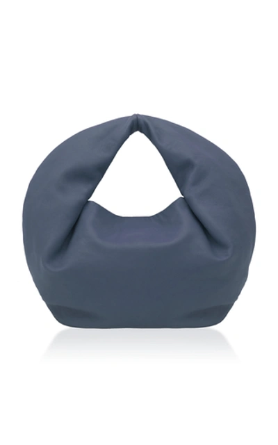 Shop Danse Lente Lola Leather Mini Hobo Bag In Blue