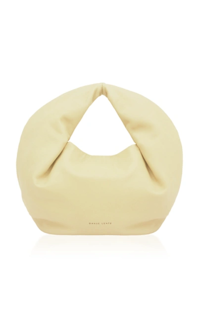 Shop Danse Lente Lola Leather Mini Hobo Bag In Yellow