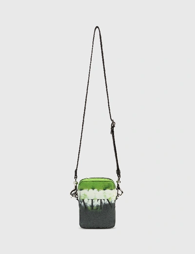 Shop Valentino Garavani Small Jelly Block Leather Crossbody Bag In Neon Green/multicolor