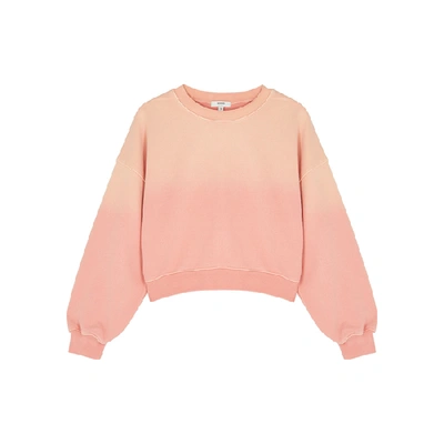 Shop Agolde Pink Dégradé Cotton Sweatshirt