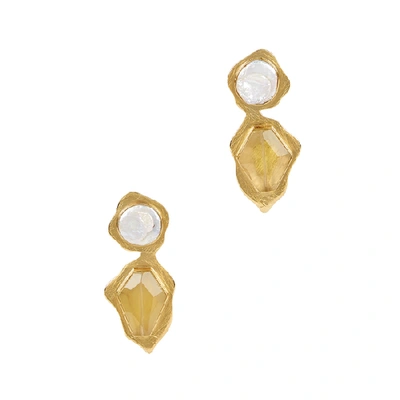 Shop Liya Goldfinch Gold-plated Drop Earrings