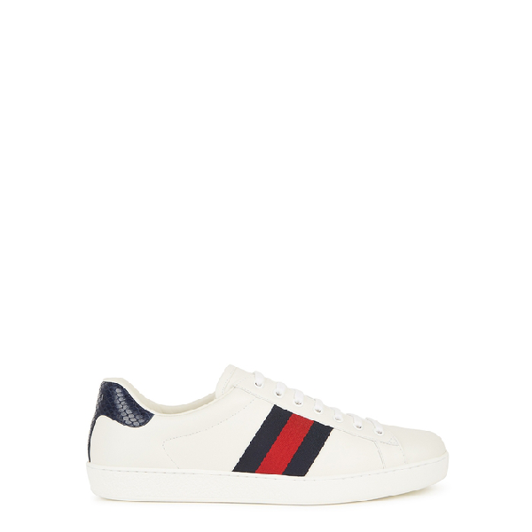 gucci ace croc leather heel