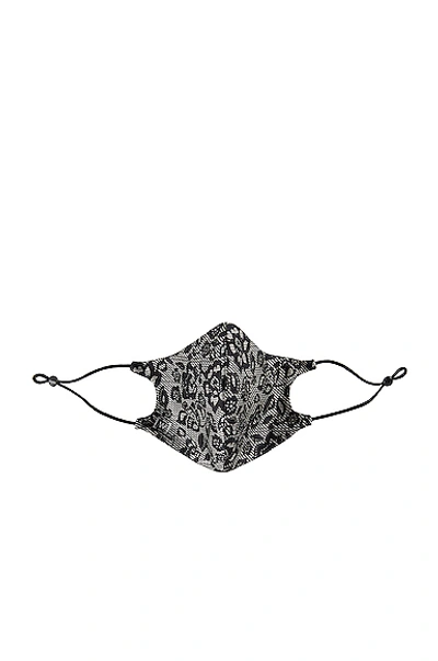 Shop Wolford Lace Silk Mask In Black & White