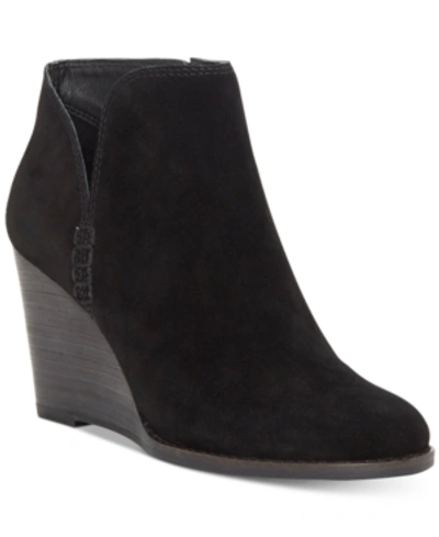 Shop Lucky Brand Yimme Booties Women's Shoes In Black