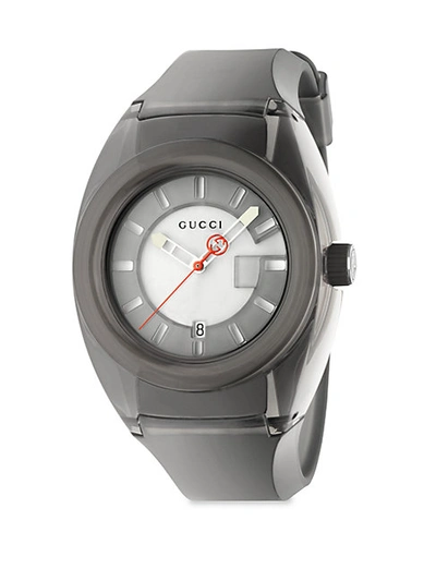 Shop Gucci Sync Stainless Steel Rubber Watch