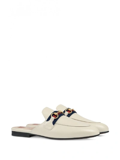 Shop Gucci Princetown Leather Slippers