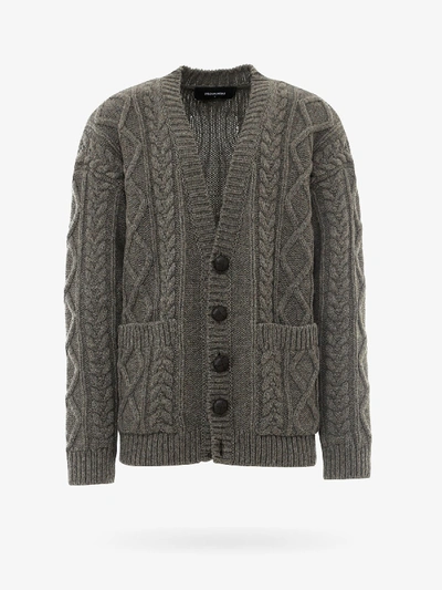 Shop Dsquared2 Cardigan In Grey