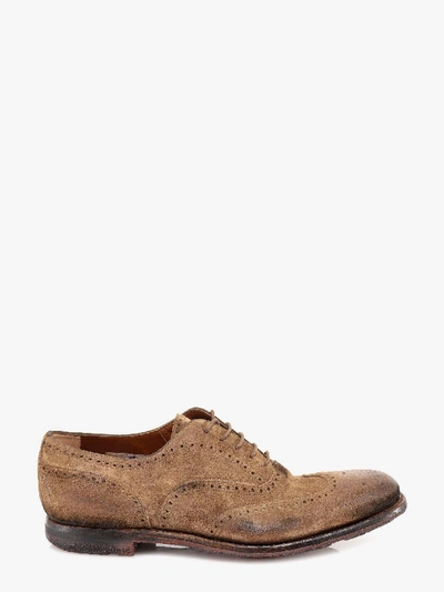 Shop Church's Lace-up Shoes In Beige