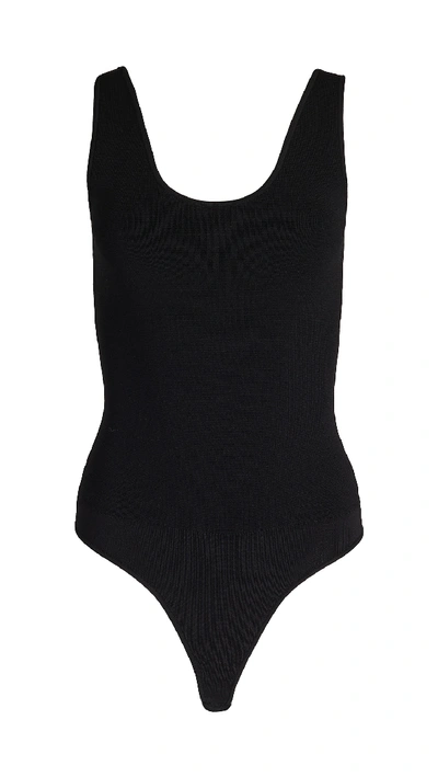 Shop A.l.c Marley Thong Bodysuit In Black