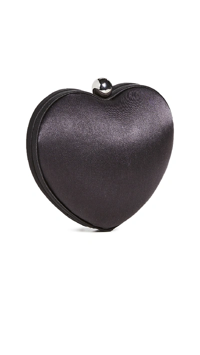 Shop Santi Heart Clutch In Black