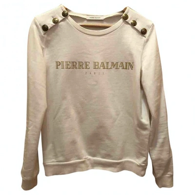 Pre-owned Pierre Balmain Beige Cotton Knitwear