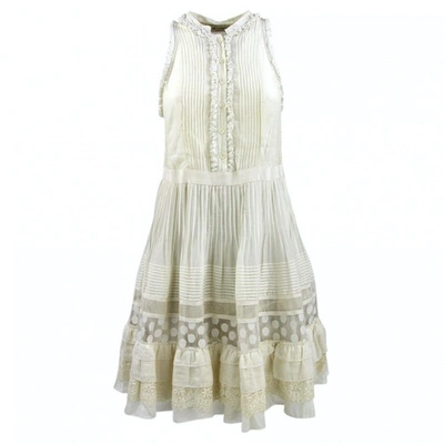 Pre-owned Etro White Cotton Dress
