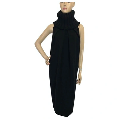 Pre-owned Giambattista Valli Black Wool Dress