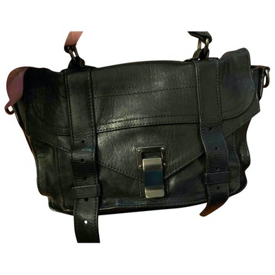 Pre-owned Proenza Schouler Ps1 Tiny  Black Leather Handbag