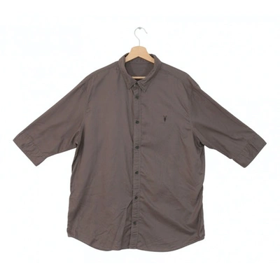 Pre-owned Allsaints Brown Cotton Shirts