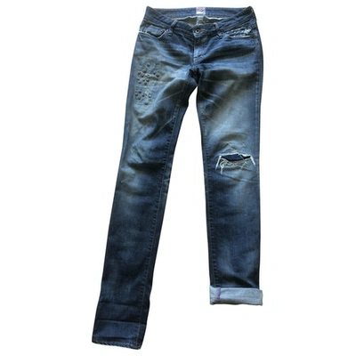 Pre-owned Prps Straight Pants In Blue