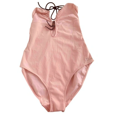 Pre-owned Dior One-piece Swimsuit In Pink