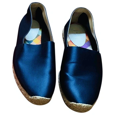 Pre-owned Christian Louboutin Cloth Espadrilles In Blue