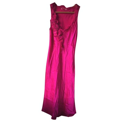 Pre-owned Ermanno Scervino Silk Mid-length Dress In Pink