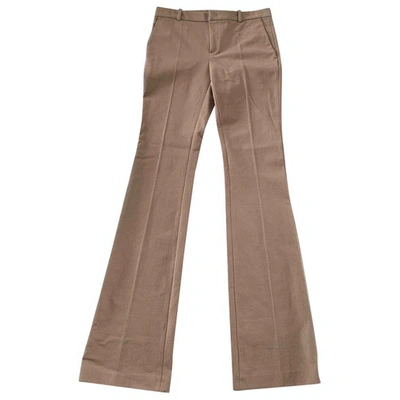 Pre-owned Joseph Camel Cotton Trousers