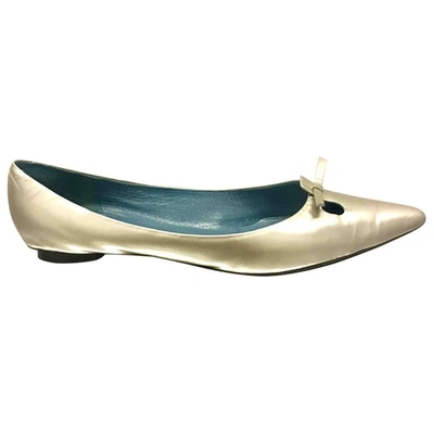 Pre-owned Marc Jacobs Leather Ballet Flats