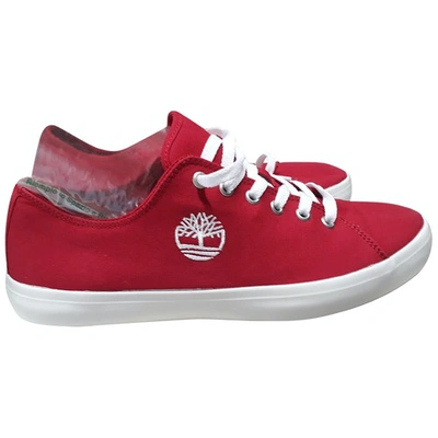 Pre-owned Timberland Red Cloth Trainers