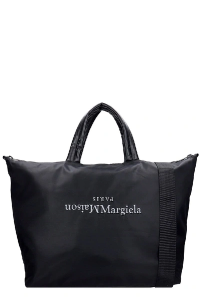 Shop Maison Margiela Tote In Black Polyamide