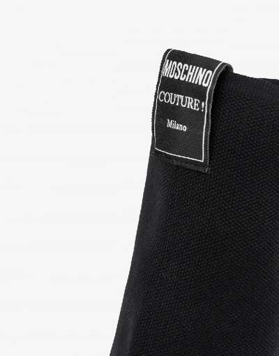 Shop Moschino Sock Boot  Label In Black