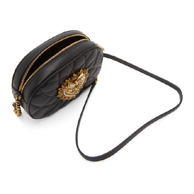 Shop Dolce & Gabbana Dolce And Gabbana Black Devotion Bag In 80999 Black