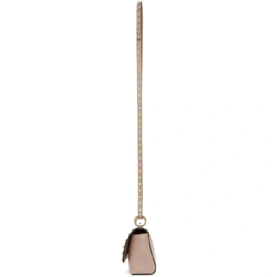 Shop Valentino Pink  Garavani Small Rockstud Shoulder Bag In P45 Powder