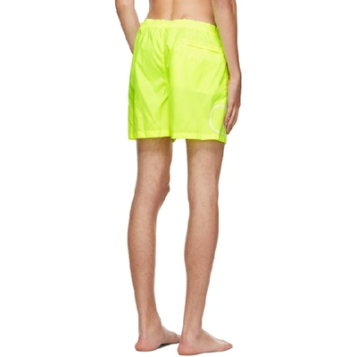 Shop Valentino Yellow Vlogo Swim Shorts In Pl6 Yellow